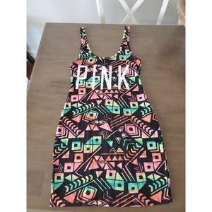 VS PINK Neon Geometric Dress